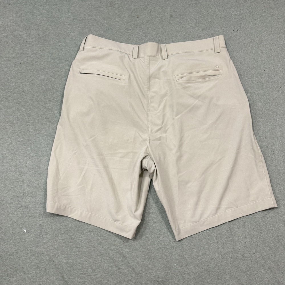 Peter Millar Shackelford Shorts 35 Beige Performance Golf Hybrid Stretch Classic - Picture 6 of 8